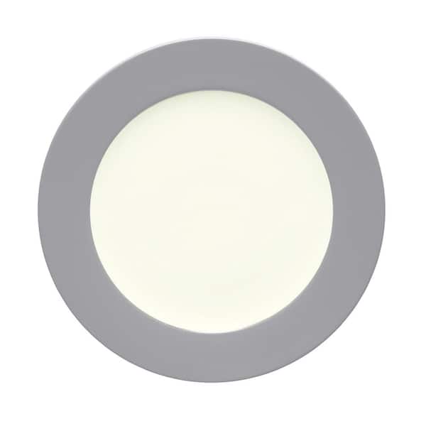 Noritake Colorwave Slate Grey Stoneware Rim Dinner Plate 11 in.
