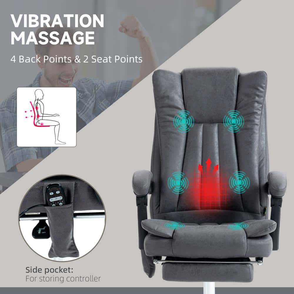 High Back Gray Fabric Swivel Office Chair with Adjustable Arms