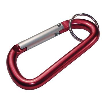 Large Metal Carabiner with Key Ring