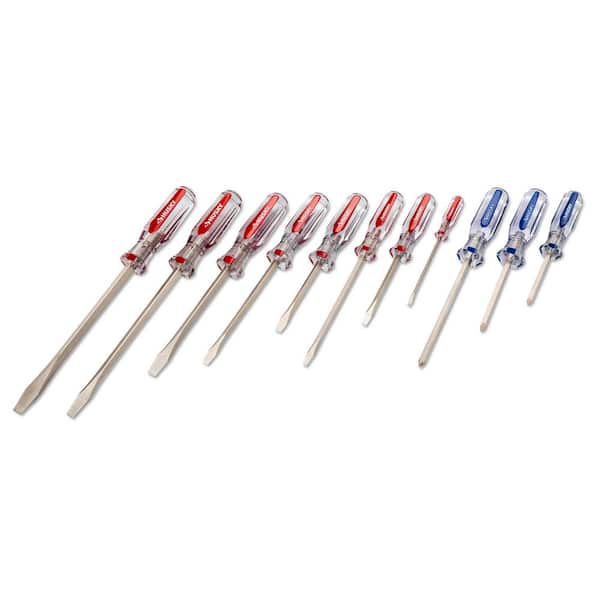 Husky Philips and Slotted Screwdriver Set with Acetate Handles (11