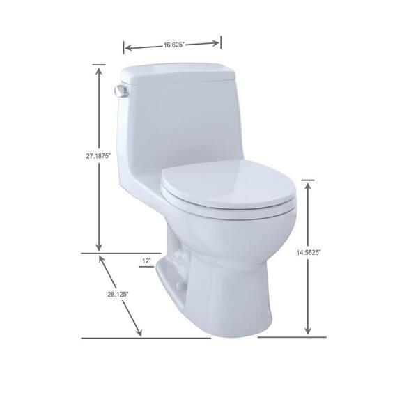 Eco Ultramax 1 Piece 28 Gpf, One Piece Round Toilet Home Depot
