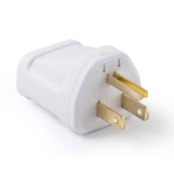 15 Amp Plus T 125-Volt NEMA Plug White