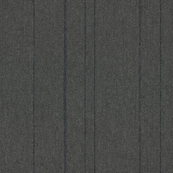 Ryedale - Byrd - Gray Commercial/Residential 24 x 24 in. Glue-Down Carpet Tile Square (72 sq. ft.)