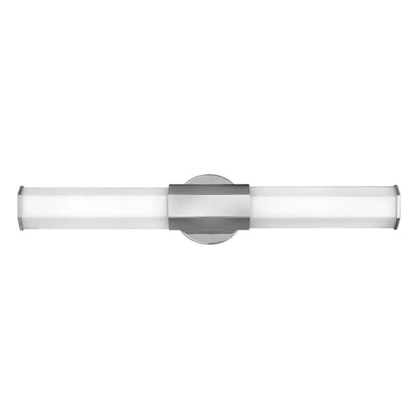 Facet 32.00-Watt Integrated Led Polished Nickel Integrated Led Bath Light