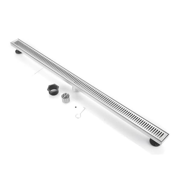 BOANN 60 in. 304 Stainless Steel Linear Shower Drain in Nickel