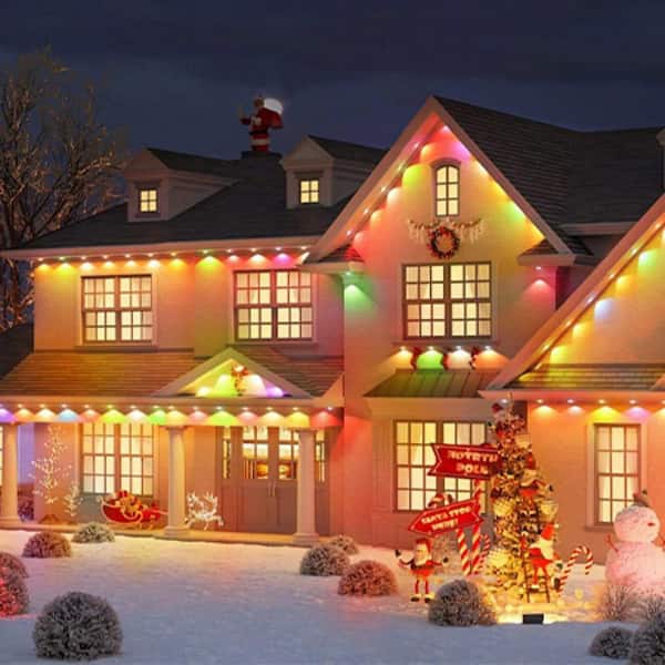 RGBIC 48 Lights 100 ft. Outdoor Plug-In Integrated LED Novelty Permanent String-Light