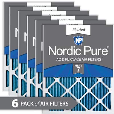 MERV 7 Case of 12 9x16x1 Synthetic Pleated Air Filter 
