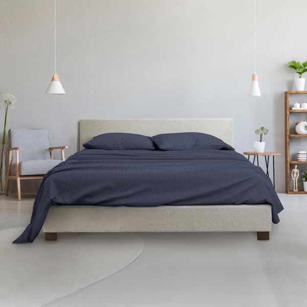 Unbranded 4-Piece White Solid Microfiber Full Sheet Set