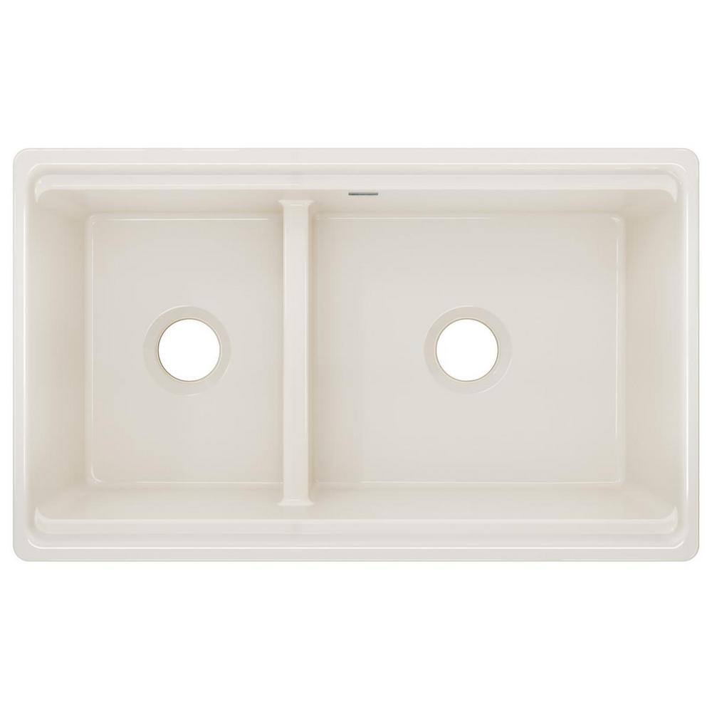 UPC 094902093291 product image for Elkay Farmhouse Apron Front Fireclay 33 in. Double Bowl Kitchen Sink in Biscuit  | upcitemdb.com