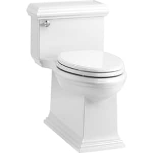Memoirs 12 in. Rough In 1-Piece 1.28 GPF Single Flush Elongated Toilet in White Seat Included