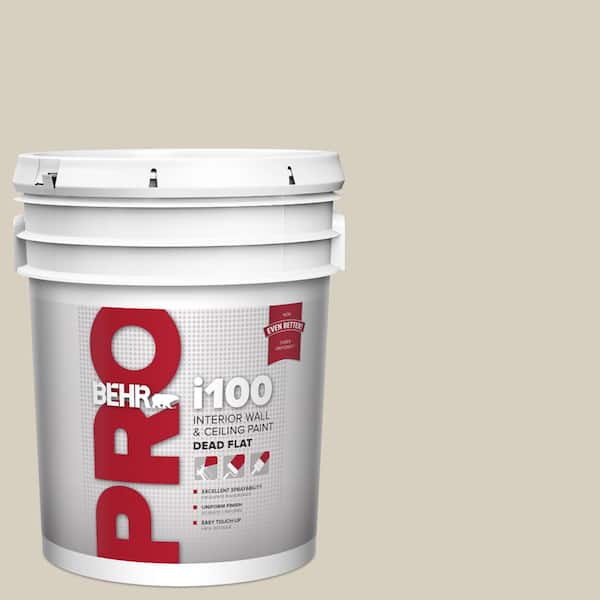 5 gal. #PPU7-09 Aged Beige Dead Flat Interior Paint