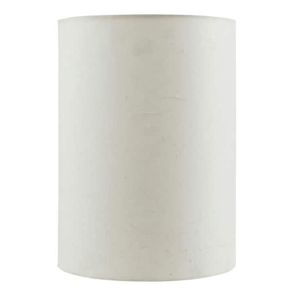 Aspen Creative Corporation 8 in. x 11 in. White Drum/Cylinder Lamp Shade