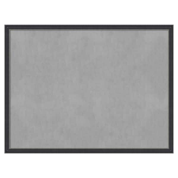 Amanti Art Stylish Black Narrow 25 in. x 19 in Framed Magnetic Board