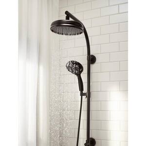 3-Spray Patterns 8 in. Ceiling Mount Fixed Showerhead in Vibrant Titanium
