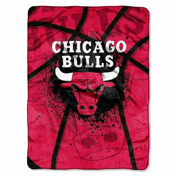 NBA Shadow Play Chicago Bulls Polyester Twin Knitted Blanket