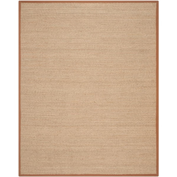 SAFAVIEH Natural Fiber Beige/Brown 9 ft. x 12 ft. Border Area Rug