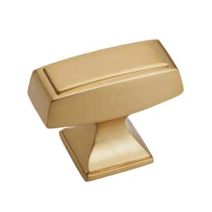Mulholland 1-1/2 in. (38mm) Traditional Champagne Bronze Bar Cabinet Knob