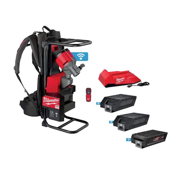 Milwaukee MX FUEL Lithium-Ion Cordless Concrete Vibrator Kit with (2) 6.0 Ah Batteries, (1) 8.0 Ah Battery and Charger