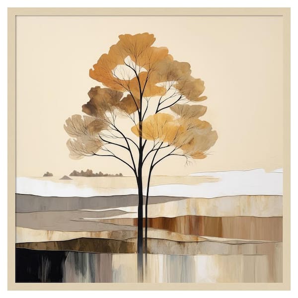 Amanti Art Woodland Charm II by Irena Orlov 33 in. W x 33 in. H. Wood Framed Wall Art Print Framed in Brown