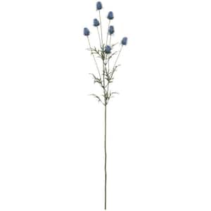 36 in. Blue Artificial Thistle Stem
