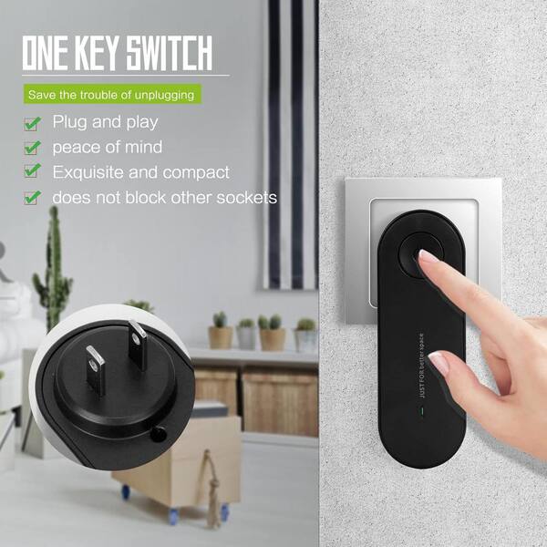 Adrinfly - 20 Sq. Ft. Mini Portable Plug-in Negative Ion Air Purifier in Black (2 Pack)