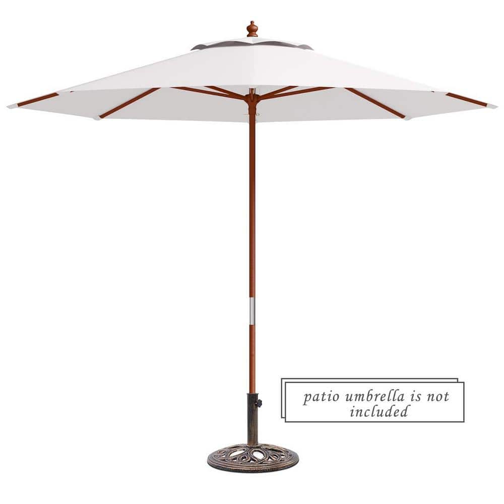 Bronze Cast Iron 23.6 lb Patio Umbrella Base