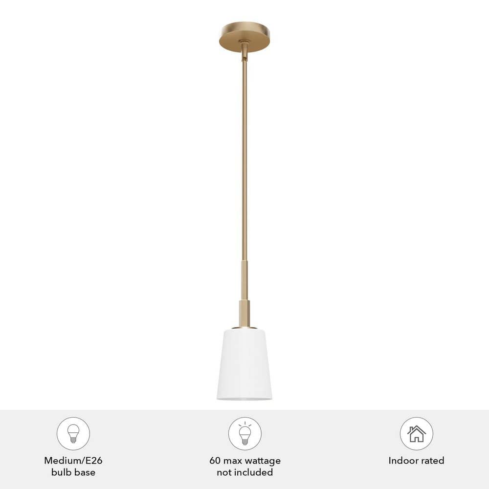 Alturas Gold Mini LED Pendant with Sophisticated Glass Shade