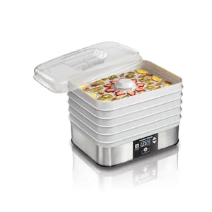 5-Tray Stainless Steel Food Dehydrator with Programmable Settings