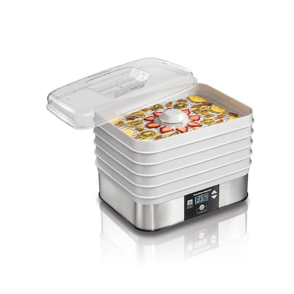 Hamilton Beach 5-Tray Stainless Steel Food Dehydrator with Programmable Settings
