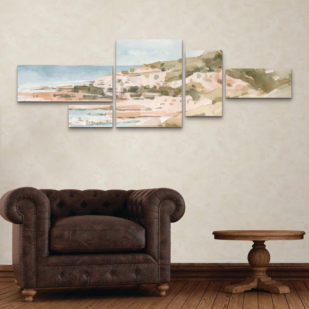 Emma Caroline Neutral Seaside II Multi Panel Canvas Wall Art