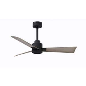 Alessandra 42 in. 6 Fan Speeds Ceiling Fan in Black with Remote Control Included