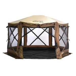 Quick Set Pavilion Camper 12.5 ft. x 12.5 ft. Outdoor Gazebo Canopy Shelter Tent