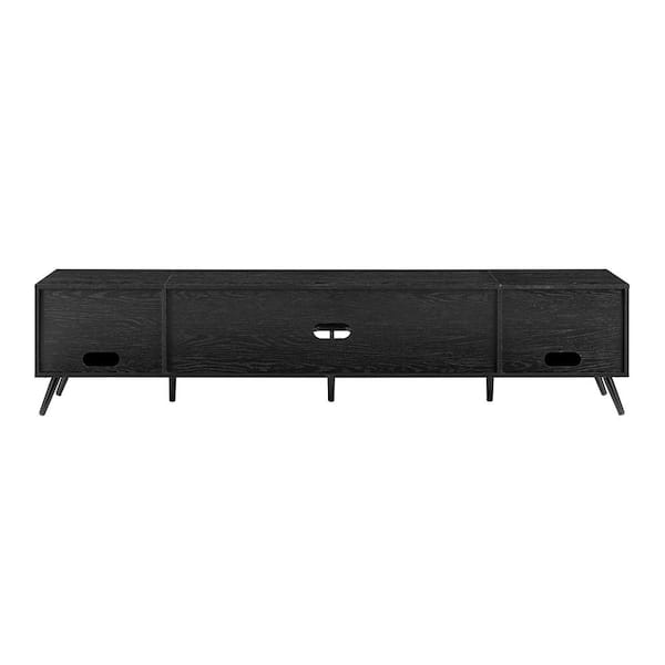 Walker Edison Furniture Company 80 in. Black Wood Modern Walker Edison Furniture Company 80 in. Black Wood Modern