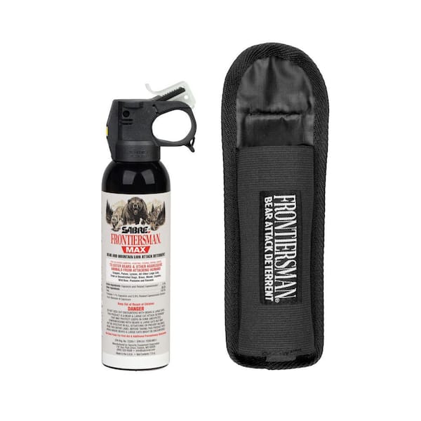 Frontiersman MAX 7.9 oz. Bear and Mountain Lion Spray with Belt Holster