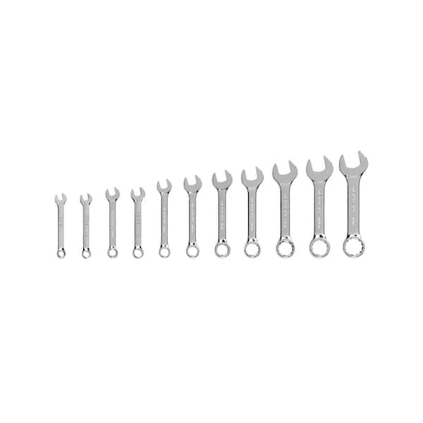 TEKTON 1/4-3/4 in. Stubby Combination Wrench Set (11-Piece)