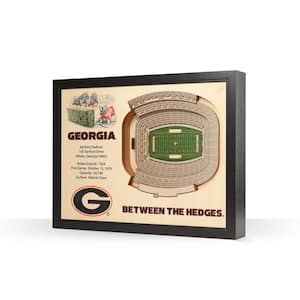 NCAA Georgia Bulldogs 25 Layer Stadiumviews 3D Wooden Wall Art