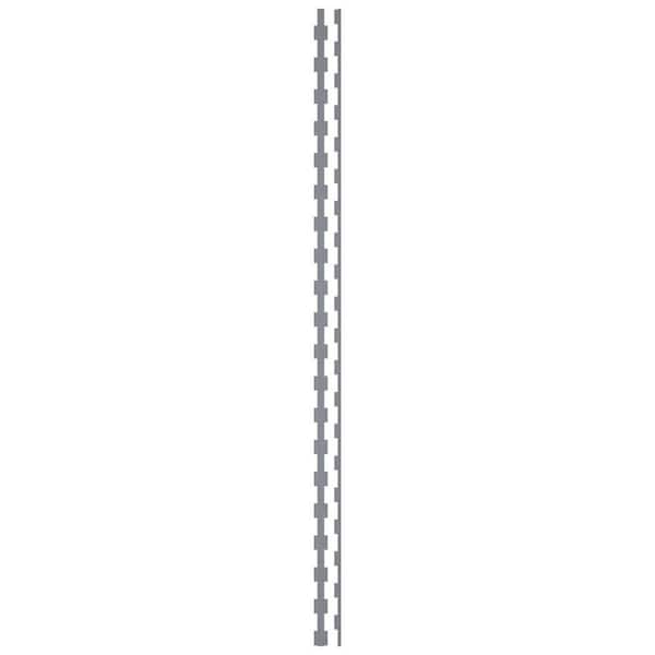 Midland 0.125 in. T x 0.17 ft. W x 8 ft. L Silver Mirror Acrylic Decorative Wall Paneling 30-Pack
