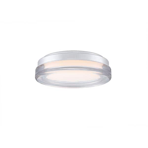 FANIMATION Pendry Clear Glass Integrated LED CCT Select Ceiling Fan Light Kit