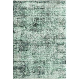 Rugs America Green Grooves 2 ft. x 4 ft. Indoor Area Rug