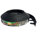 60 ft. x 2.5 in. Black Plastic No-Dig Edging Tall Wall