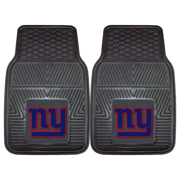 FANMATS New York Giants 18 in. x 27 in. 2-Piece Heavy Duty Vinyl Car Mat