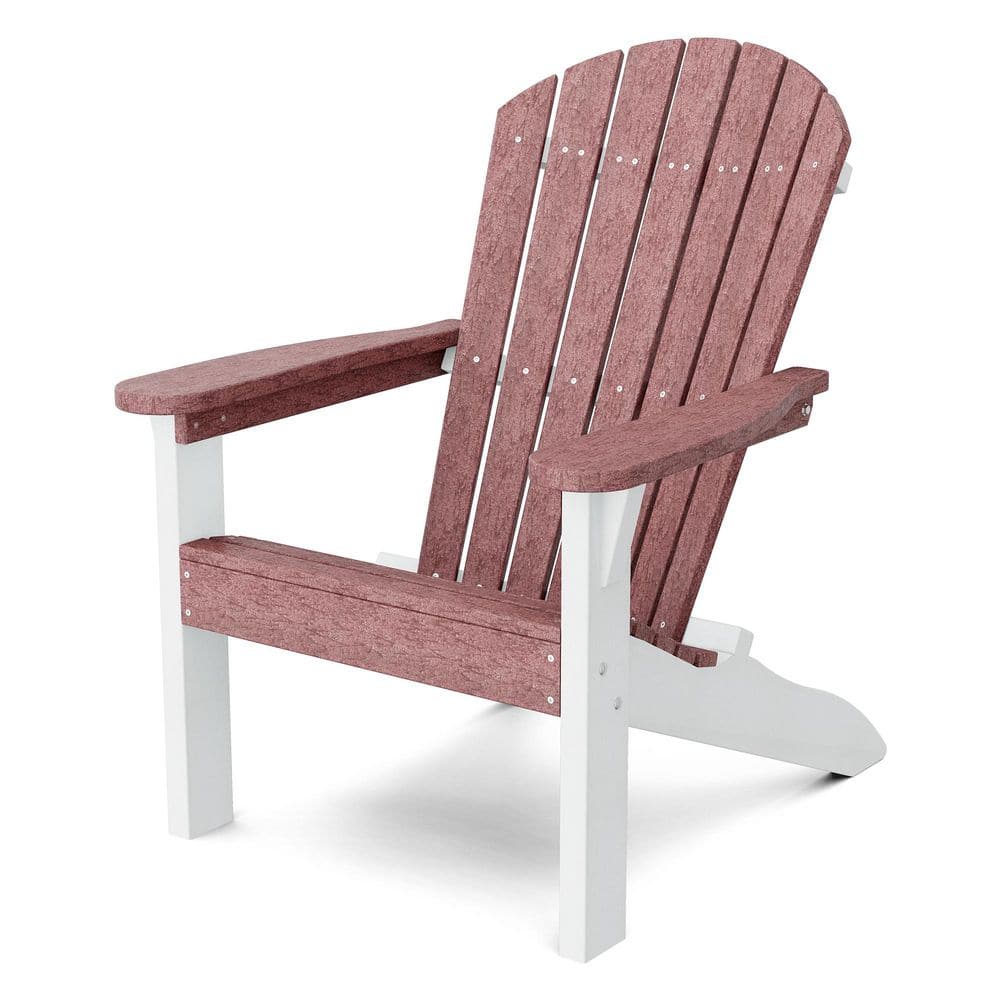 Heritage Cherrywood and White HDPE Plastic Outdoor Sunset Adirondack Chair price history on PriceWatchPro