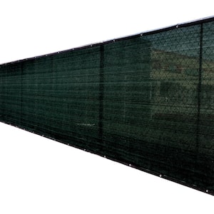 46 in. x 50 ft. Black Privacy Fence Screen Plastic Netting Mesh Fabric Cover with Reinforced Grommets for Garden Fence