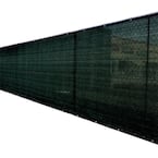 92 in. x 25 ft. Black Privacy Fence Screen Plastic Netting Mesh Fabric Cover with Reinforced Grommets for Garden Fence