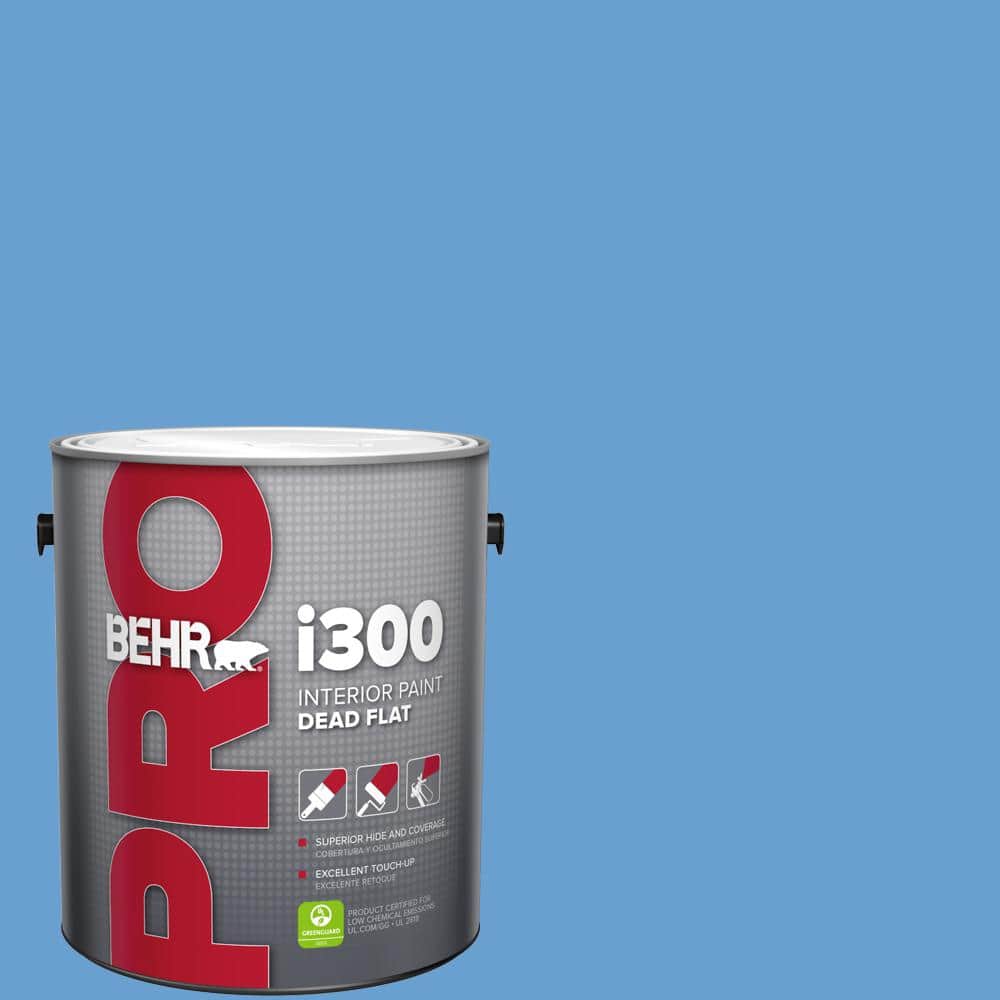1 gal. #P520-4 Cornflower Dead Flat Interior Paint product image for price tracking