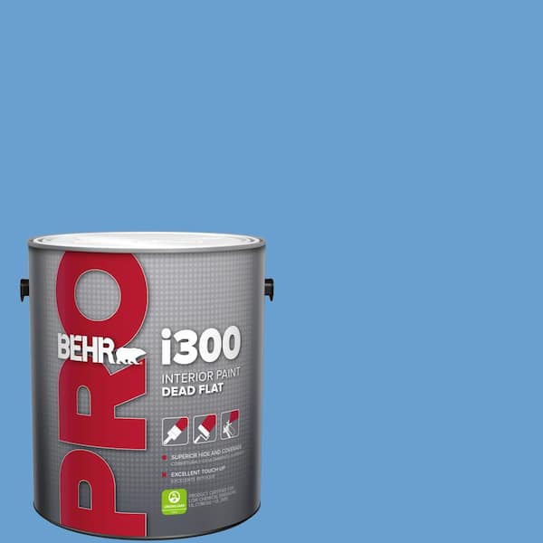 1 gal. #P520-4 Cornflower Dead Flat Interior Paint
