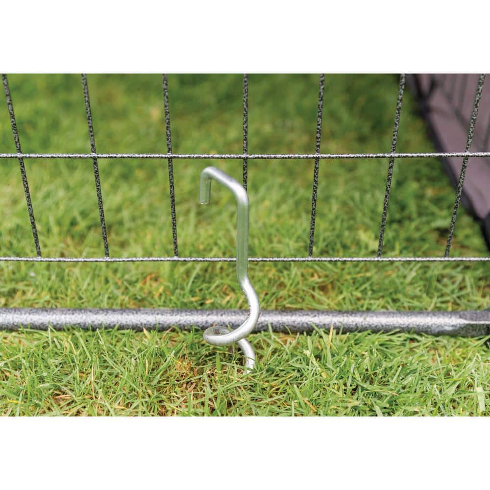 TRIXIE 3-Piece Heavy Duty Steel Ground Stakes, Silver