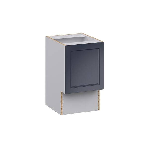 J COLLECTION Devon Painted Blue Recessed Assembled 24 in. W x 30 in. H x 21 in. D Accessible ADA Vanity Base Kitchen Cabinet