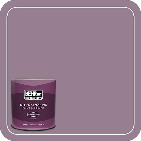 BEHR ULTRA 1 qt. #680F-5 Plum Swirl Extra Durable Eggshell Enamel Interior Paint & Primer