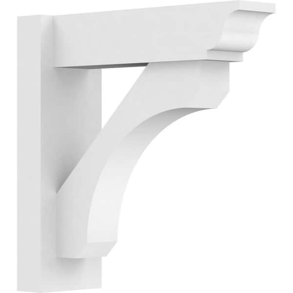 Ekena Millwork Legacy 5 in. W x 16 in. H x 16 in. D Signature Urethane Polyurethane Outlooker with Traditional Ends
